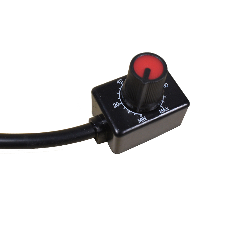 0-100% Mini PWM Rotary Dimmer for Indoor Spotlights and High-Power LED Grow Lights with 0-10V/1-10V Control