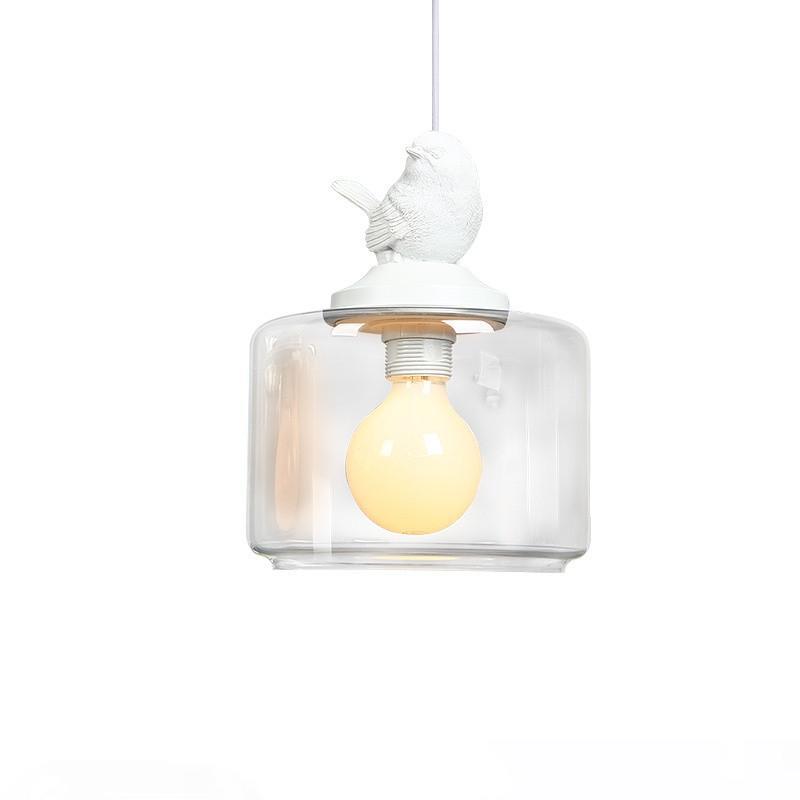 1 3 Head Bird Pendant Lights Glass Transparent Pendant Lamp Northern Europe Children Lamps Lanterns Parlor Hanglamp

Set of 3 transparent glass bird pendant lights, Nordic-style children's lamps for living room hanging