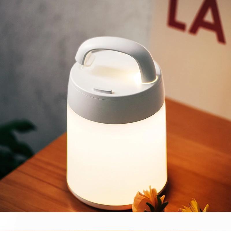 1 pack LED bedside night light with USB charging for dorm rooms, eye protection and radio spotlight