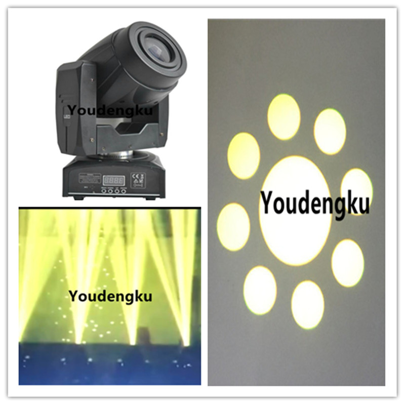 10 DMX 60W mini LED moving head spotlights with gobo effects