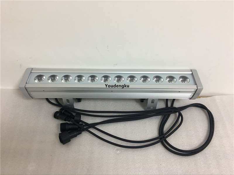 10 full-color 12x3W RGB 3-in-1 LED wall wash lights for outdoor party shows with DMX512 control and IP65 rating, 36W power