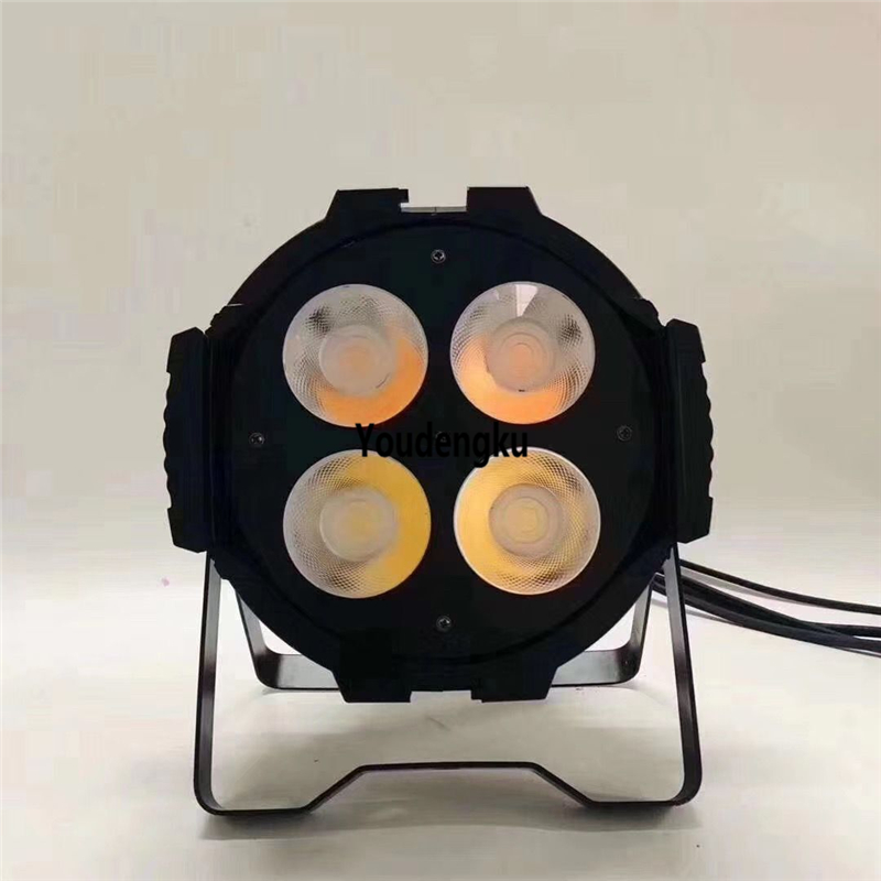 10 pcs 200W dual-tone warm/cool white COB LED par lights, 4x50W mini blinder par cans