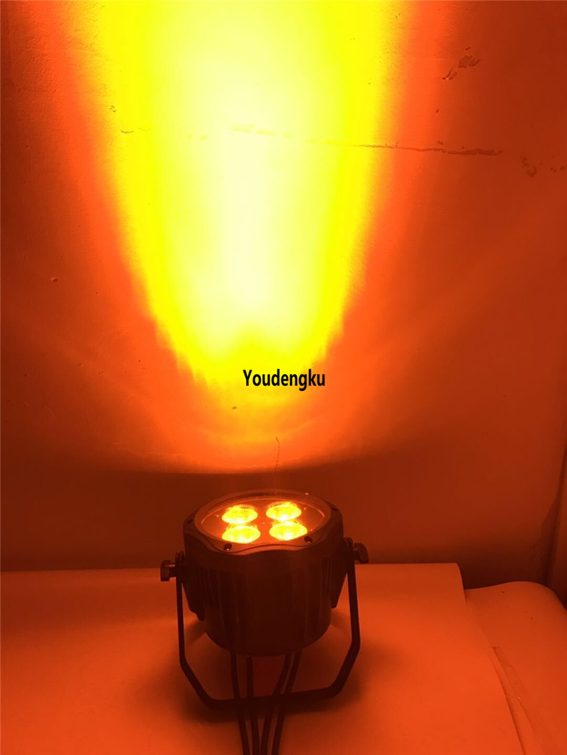 10 waterproof IP65 RGBWA UV slim flat LED par lights, 4x18W, affordable