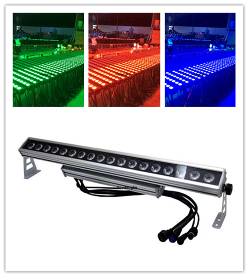 10 waterproof RGBWA 5-in-1 LED wall washer lights for outdoor uplighting