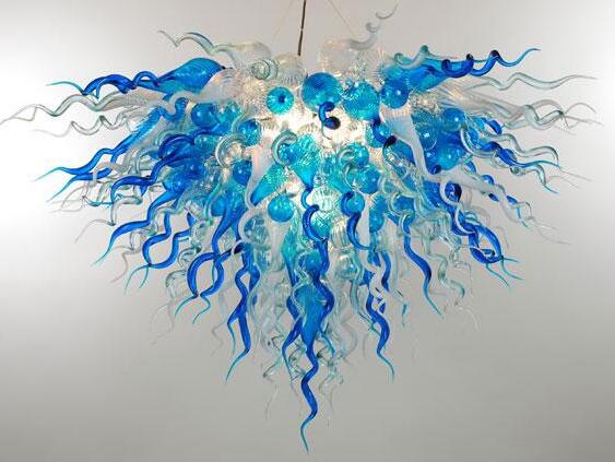 100% Handcrafted Murano Glass Chandeliers - Modern Artistic Lighting with Vibrant Colors for Hotel Lobbies and Decorative Ceiling Lamps