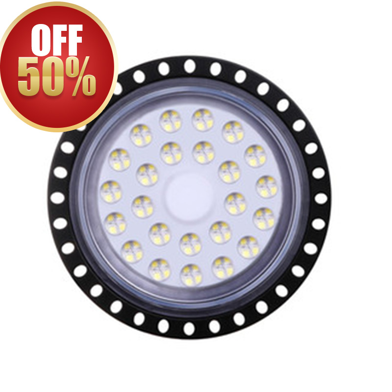 100W 6000K LED high bay light with 8000Lm output, IP65 rating, and 85-265V AC input, available in US stock