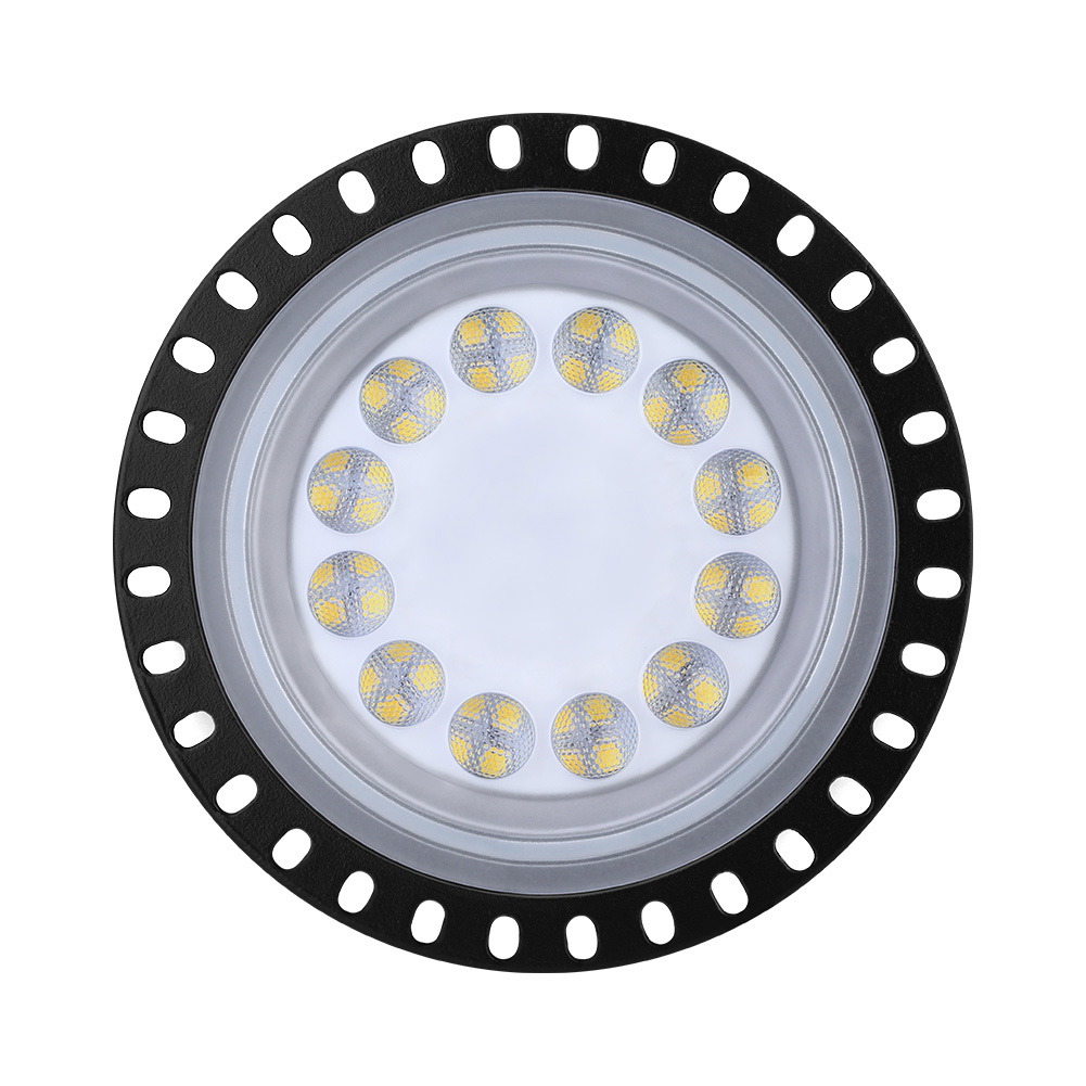100W Ultra-slim 3rd Gen LED UFO High Bay Light for industrial halls, mining ceilings, and workshop illumination