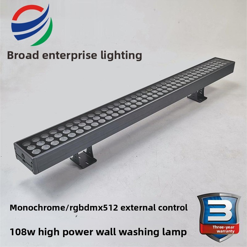 108W High Power Monochrome/RGB DMX512 LED Wall Washer with 3-Year Warranty