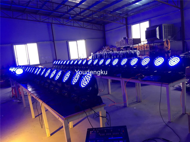 10-in-1 LED moving head lights with 36x10W RGBW zoom wash for DJ performances