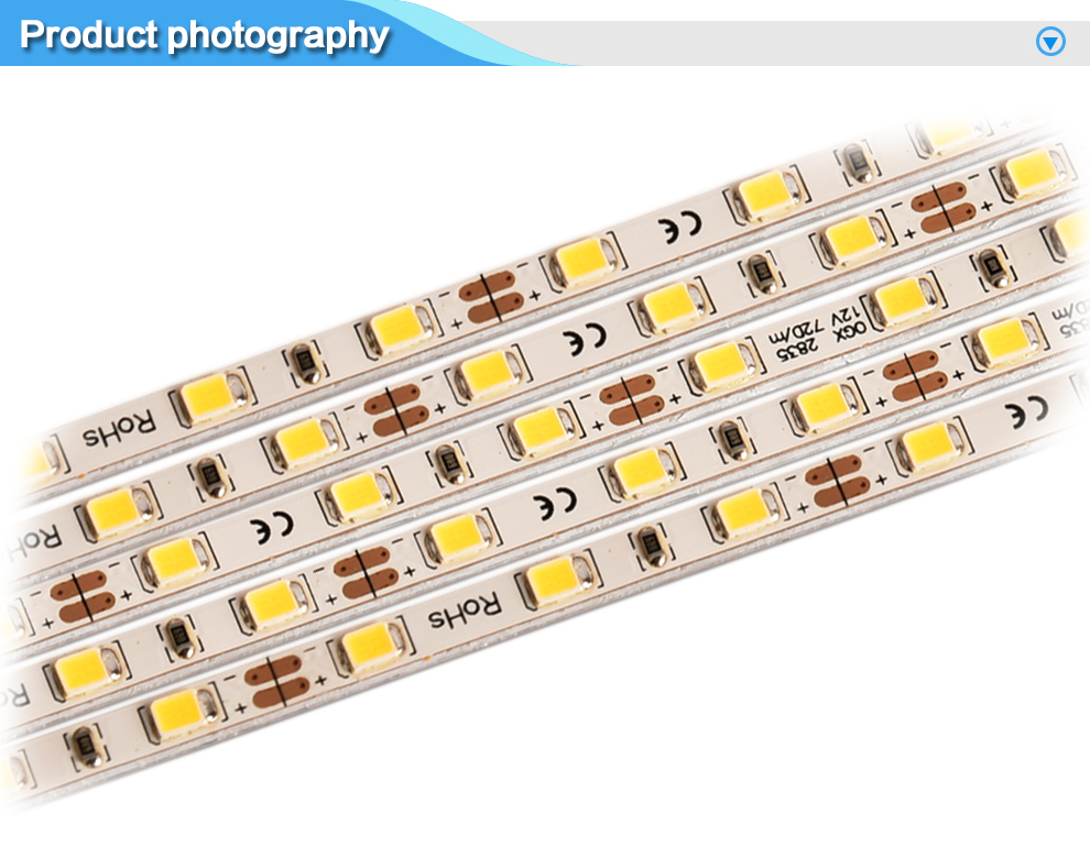 10pcs 50cm long narrow 4mm LED rigid bars SMD2835 72leds/m 0.1W for light box signage