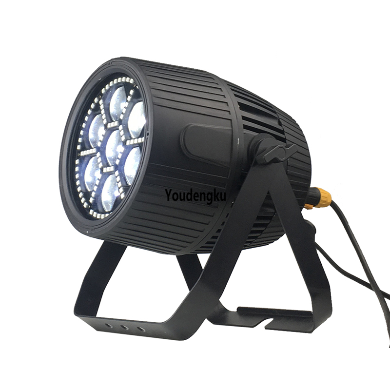 10pcs Outdoor waterproof RGBW LED par lights with 7x40W zoom and IP65 rating