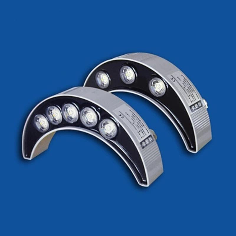 10-piece 5W LED corrugated tile lamps for outdoor landscape lighting, featuring crescent moon designs, waterproof for pavilion roof decoration