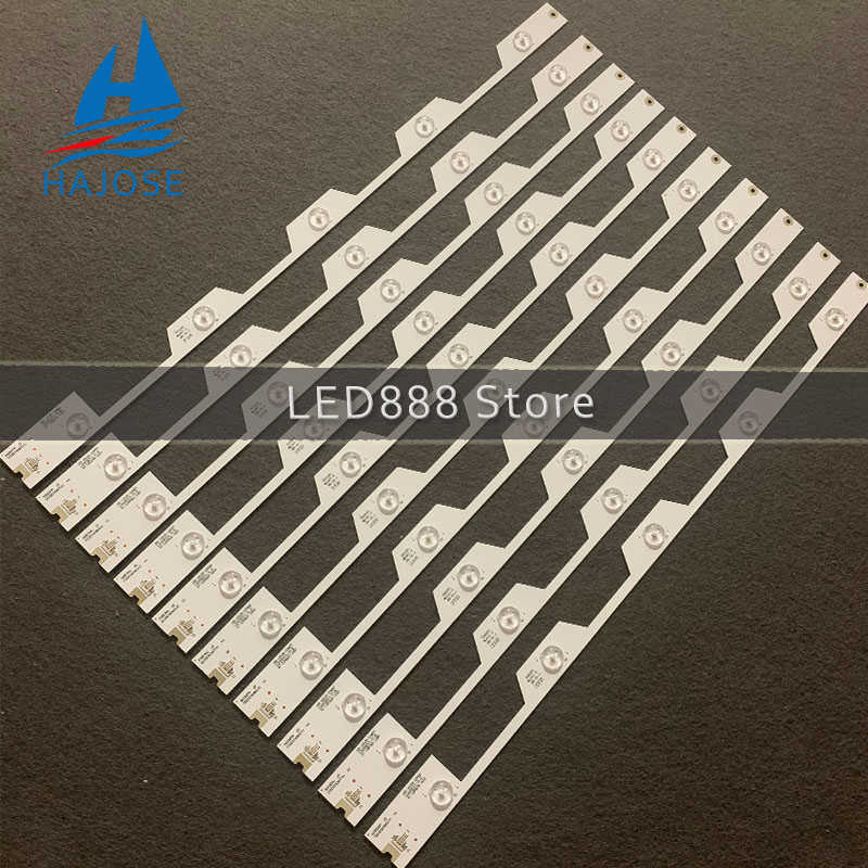 10-piece set of 5-LED backlight strips for Thomson 55UD6306 LVU550NDEL CD9W18 4C-LB5504-HR3 HR4 4C-LB5505-HR01J models