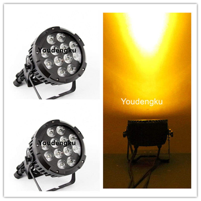 10-piece wholesale RGBWA LED PAR64 lights, 12x15W bright flat outdoor PAR fixtures with 5-in-1 RGBWA color mixing