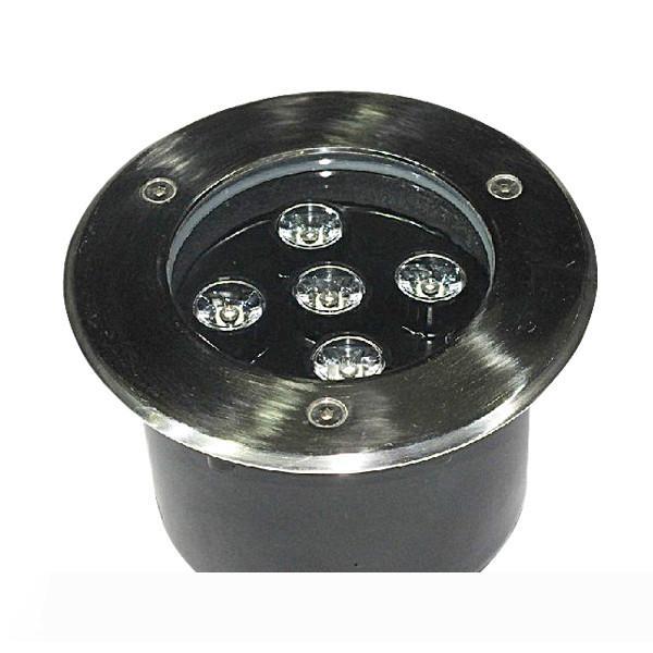 10W ultra-bright LED underground lights in warm, cool, white, blue, green, and red colors with IP67 waterproof rating for outdoor use, operating on 85-265V AC