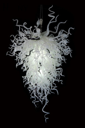 110/220V modern black and white handcrafted glass chandelier with complimentary shipping