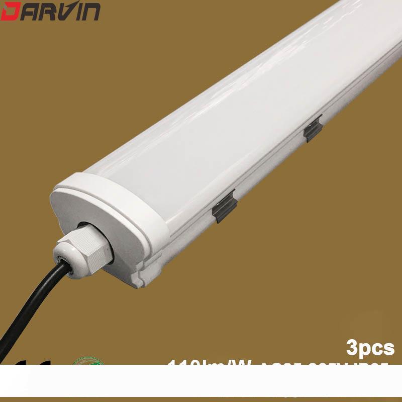 110V 220V waterproof LED tube light, 36W 4ft tri-proof linear lamp for underground parking