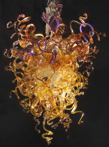 110v/120v stunning art light large Murano glass pendant chandelier with LED bulbs