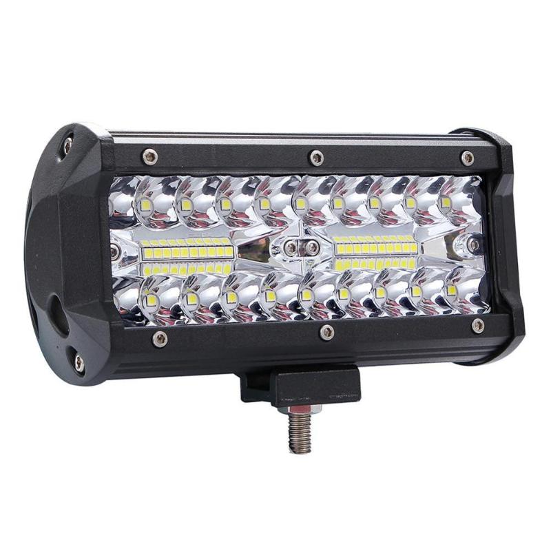 120W LED work light bar with 3 rows of 7-inch lamps, 12000LM brightness, DC 9-30V, 6000K white light, suitable for SUVs, ATVs, tractors, and trucks