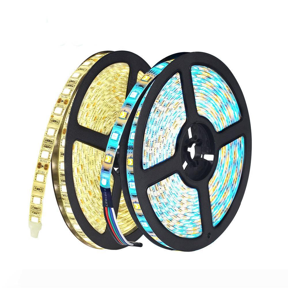 12V RGBW LED strip lights with waterproof IP65 rating for tape lighting