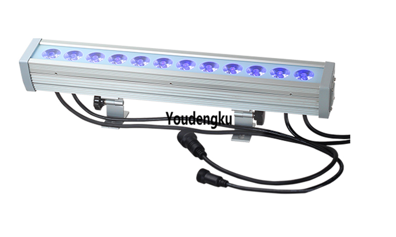 16 waterproof RGB LED beam wall washers with 3-in-1 tri-color 36W DMX outdoor lighting, IP65 rated