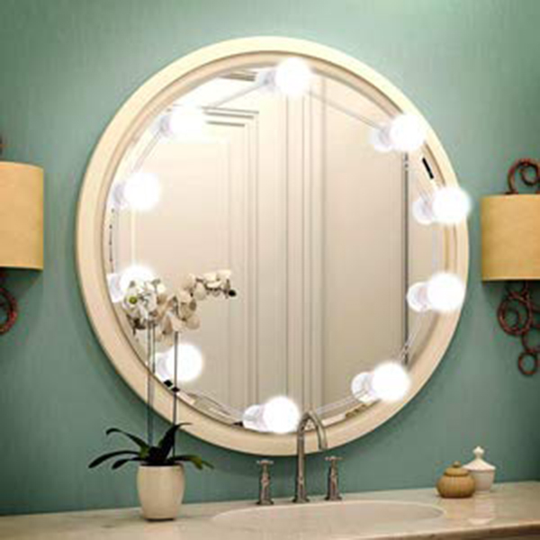 1600LM 20W 5V 3-Mode 10-Level Adjustable Brightness LED Vanity Mirror Light Make Up Beauty Lamp UL Certified