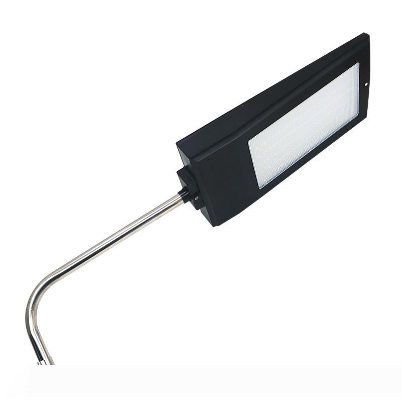 168 LED solar-powered outdoor light with radar motion sensor, 2800LM brightness, wireless solar panel, and waterproof street lamp design