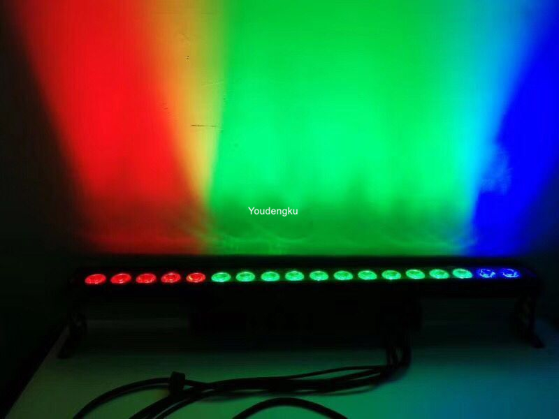 18*10W RGBW full-color linear outdoor LED wall washer for building facade decoration