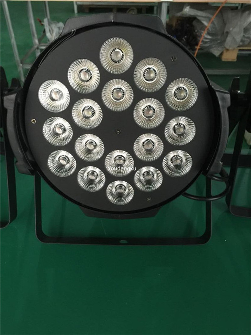 18x18w 6-in-1 LED PAR stage light with RGBW/UV effects