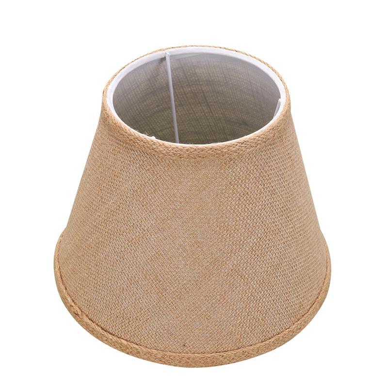 1pc E27 Burlap Fabric Lampshade for Rustic Table Light or Chandelier in Bedroom