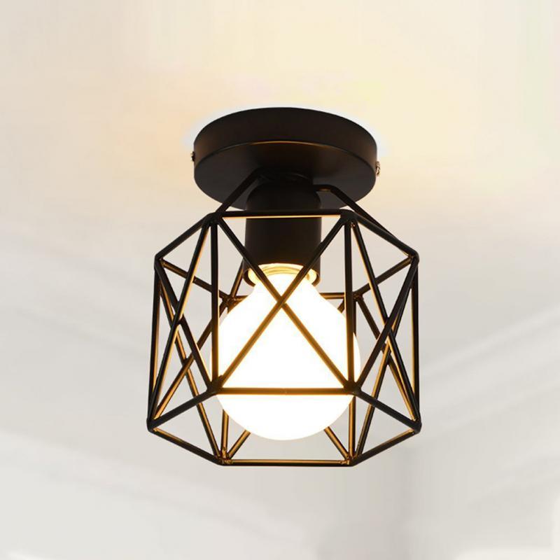 1PC minimalist Nordic vintage iron ceiling light for aisles, balconies, kitchens, or entryways