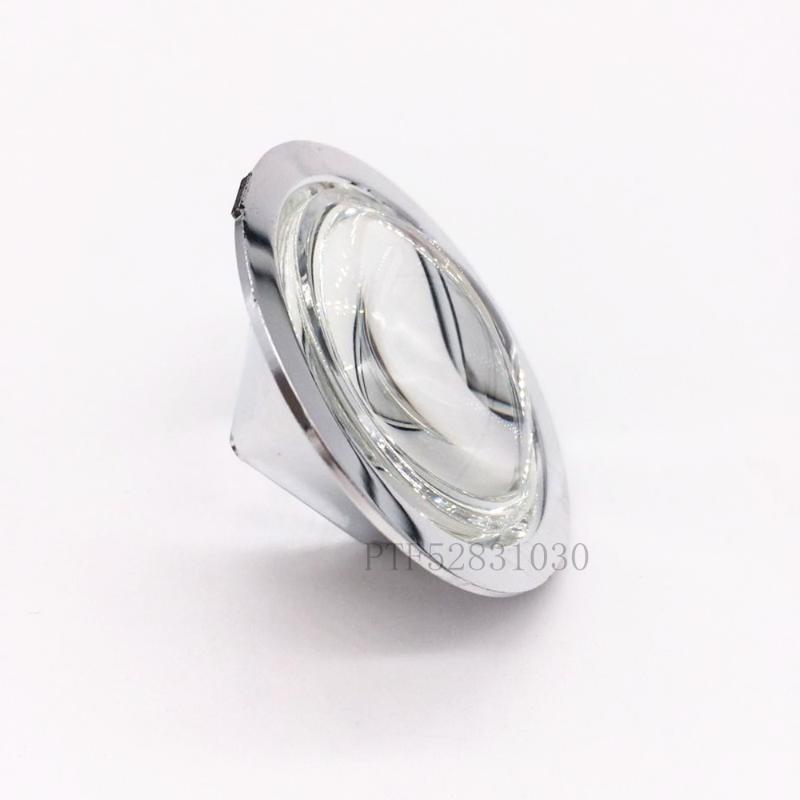 1pcs 60-80° and 90-120° 44mm LED convex glass lens with reflector for high-power 10W applications