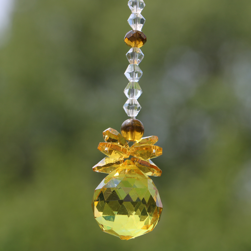 1PCS K9 Crystal Ball Suncatcher for Feng Shui, Glass Prism Pendant or Window Hanging Decor in 20mm, 30mm, 40mm Sizes WQM188