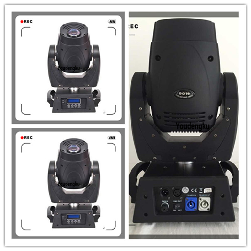 2 pieces of 180W LED moving head lights with lyre and gobo effects