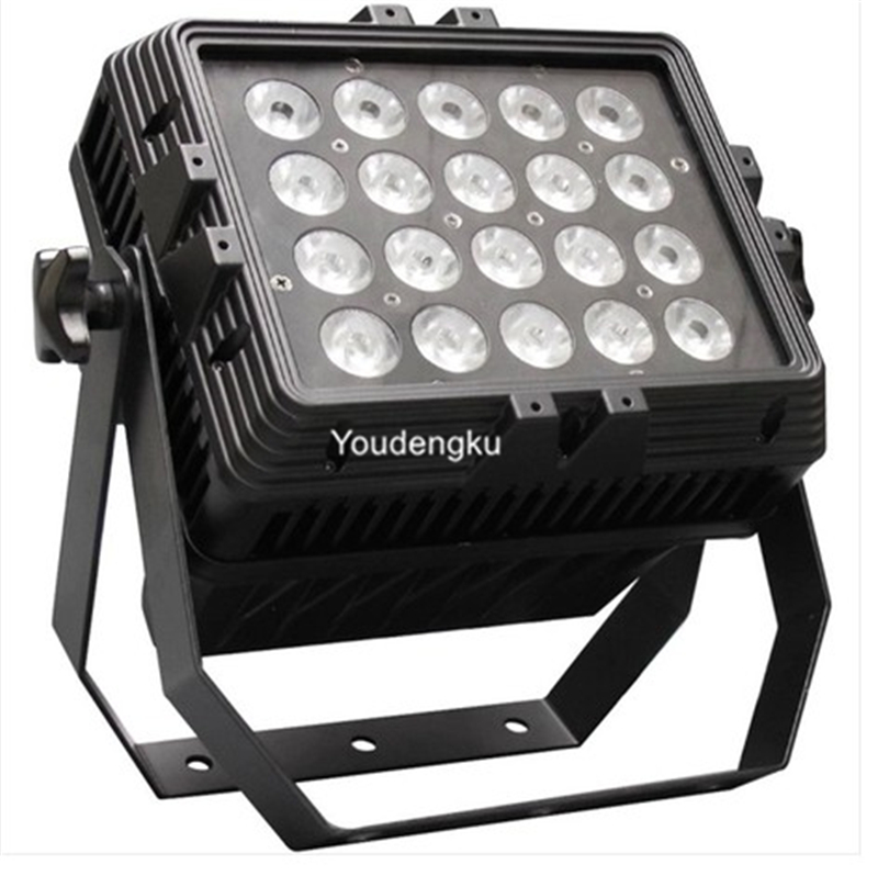 2 pieces of 24X18W Square LED City Color RGBWA UV 6in1 outdoor wall washer lights