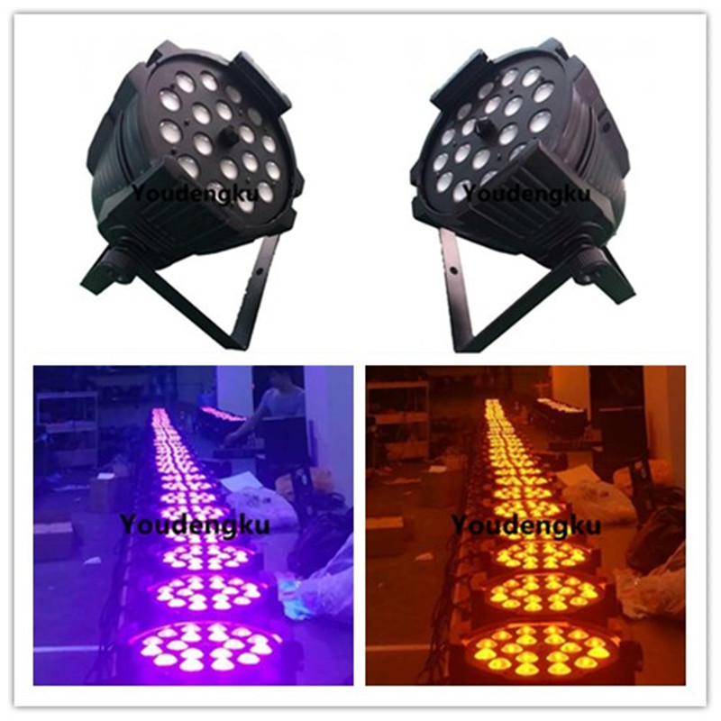 2 pieces zoom focus control led par can led dmx zoom par 64 rgbw par led 18x10 zoom