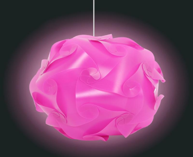 20 colorful plastic lampshades for kids' bedroom chandelier decoration