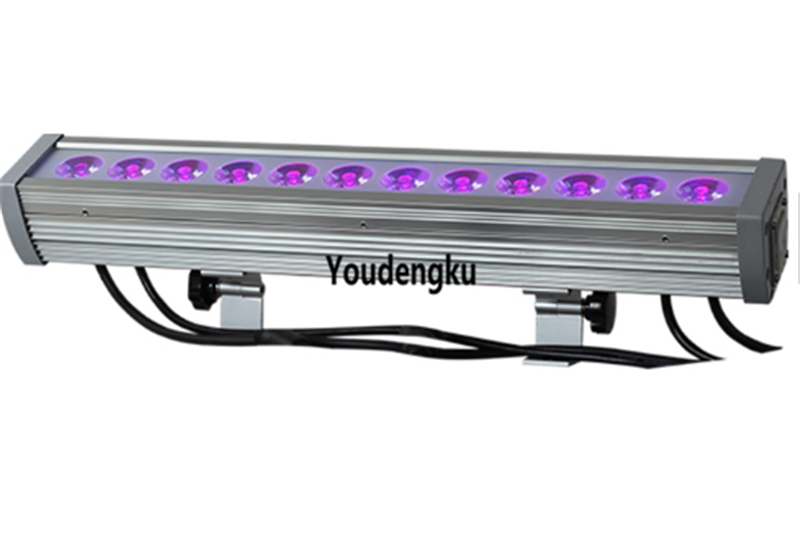 20 pieces of 0.5m RGB color-changing 12x3W LED DMX512 wall washers for outdoor flood lighting