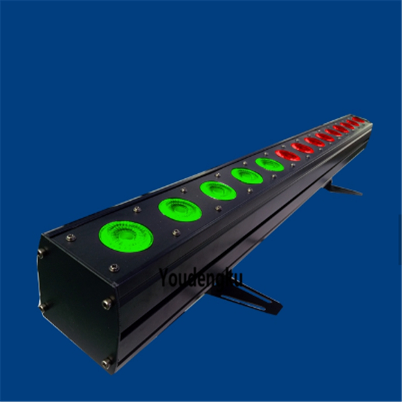 20 units of 14-piece 30W LED wall washer lights with DMX 3-in-1 RGB pixel bars for urban color lighting