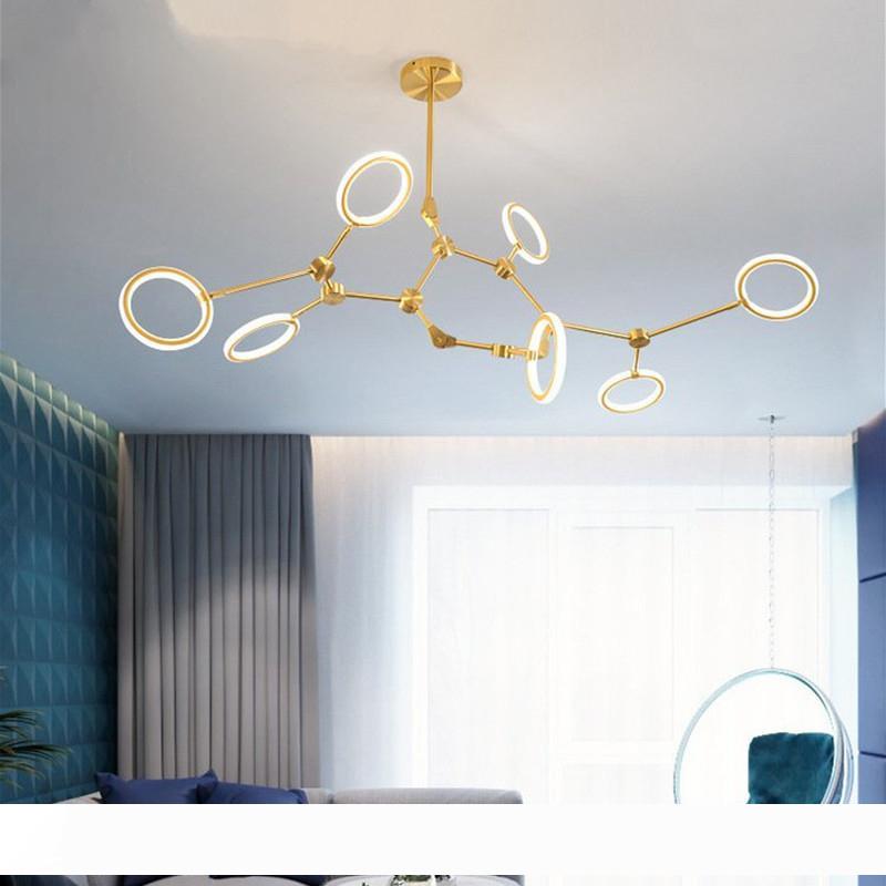 2019 Latest Nordic Chandelier - Modern Molecular Design Lamp for Stylish Bedrooms and Dining Areas