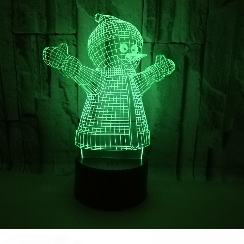 2020 RGB LED base for 3D illusion lamps with 4mm acrylic panel, powered by AA batteries or 5V USB