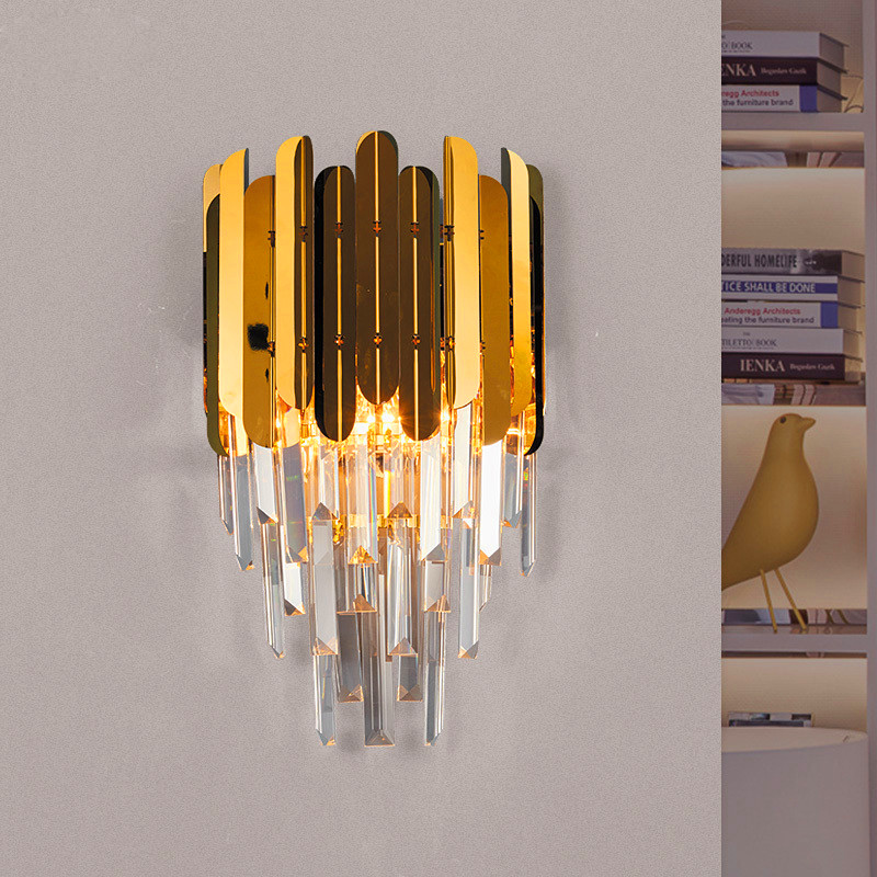 2021 LED Modern Wall Sconce Lamp Luxury Gold Wall Light Fixtures Bedside Living Room Wall Lamps