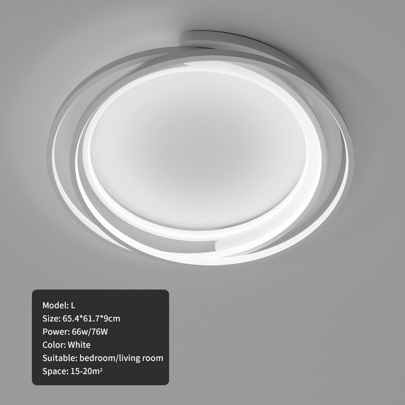 2021 New Moderno Led Circle of Ceiling Lamp Room to Be Creativity Decoration for House Iron Round Black Luminaire Design S5PU