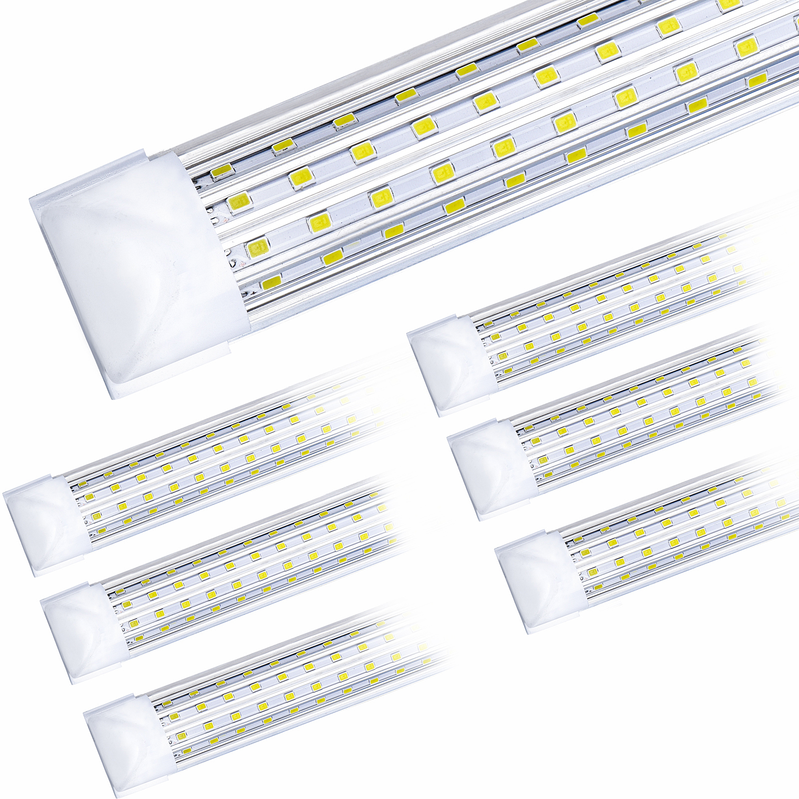 20PCS of U-shaped LED tube lights in 4ft, 5ft, 6ft, and 8ft sizes for cooler and freezer doors