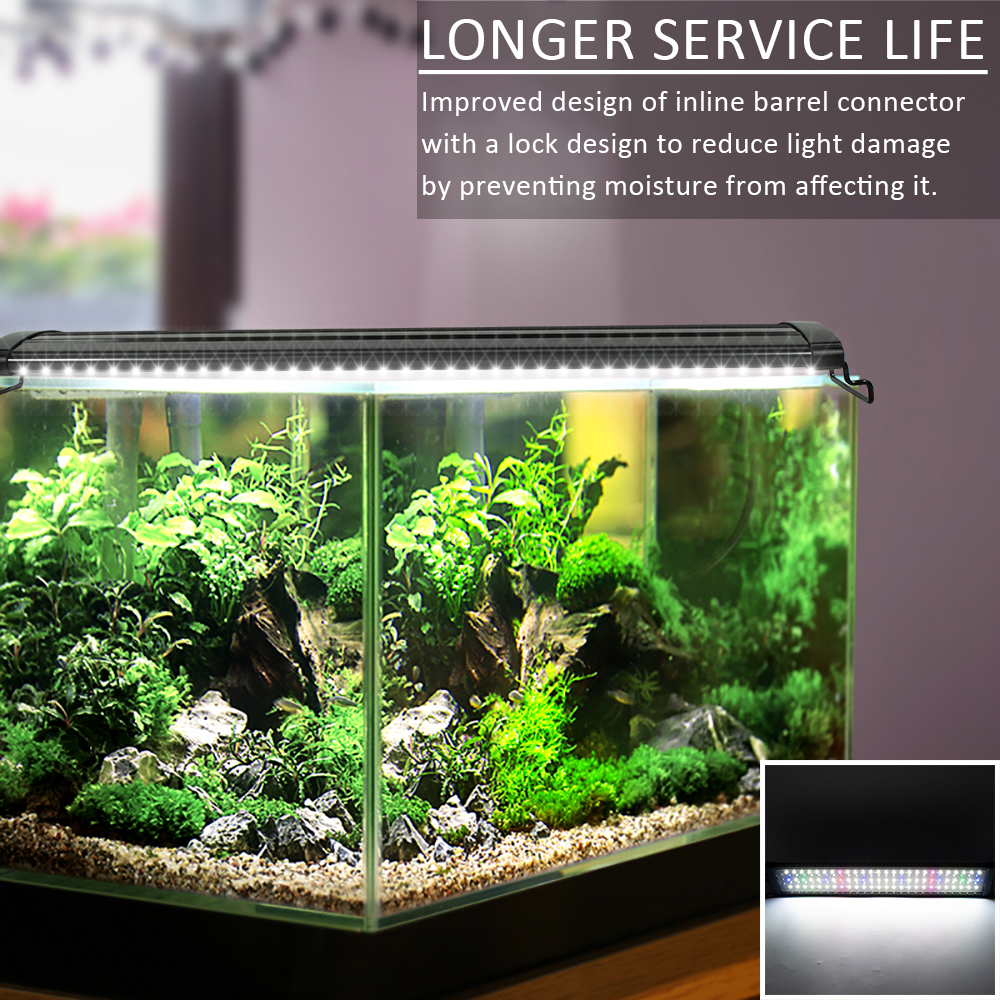 20W full spectrum LED aquarium light for water plants, 35.43 inches long