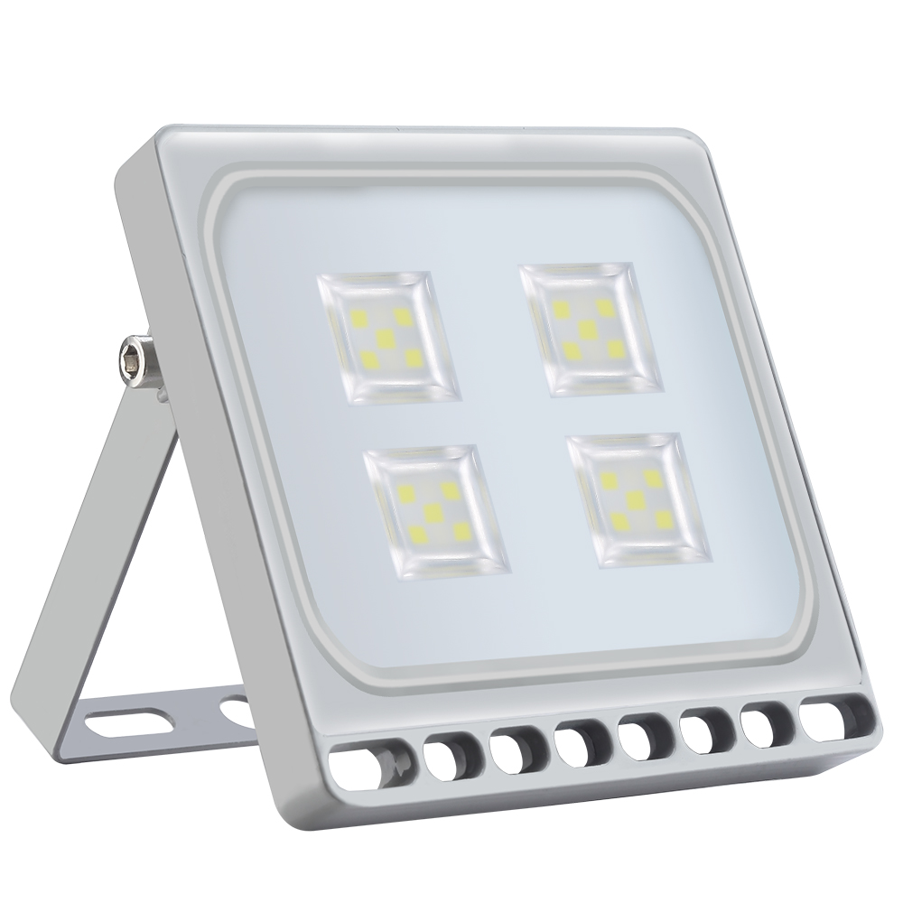 20W LED floodlight for stylish SMD outdoor illumination in cool white, perfect for facades, landscapes, public areas, and retail spotlighting