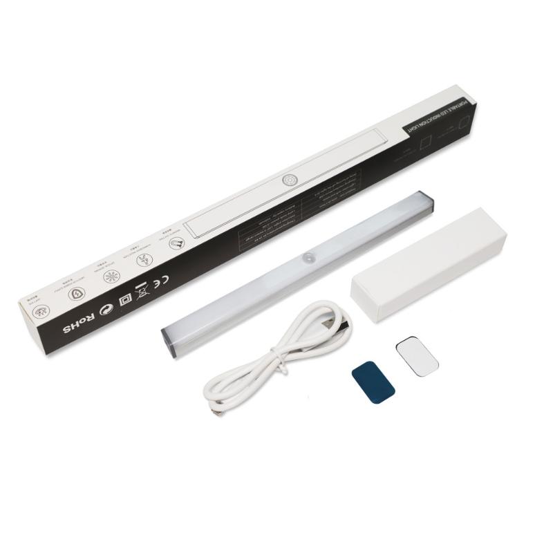 210mm x 297mm motion-sensing LED under-cabinet light with USB charging for bedroom and kitchen lighting
