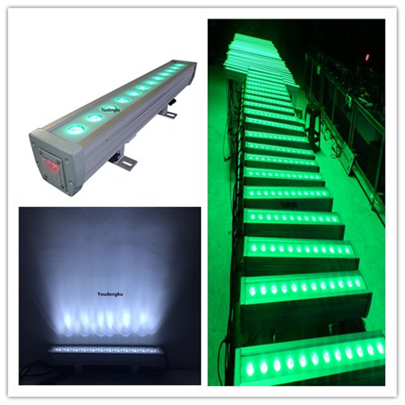 24 outdoor DMX RGB wall washers with 3W LEDs, waterproof for uplighting