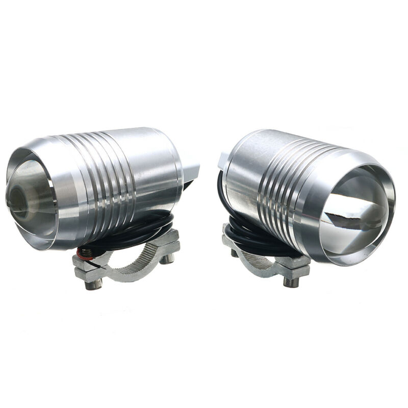 2pcs 30W motorcycle LED fog lights with high/low beam and switch, dustproof and rustproof