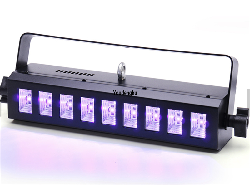 2pcs 9x3w UV black light bars for Halloween wall washing decoration